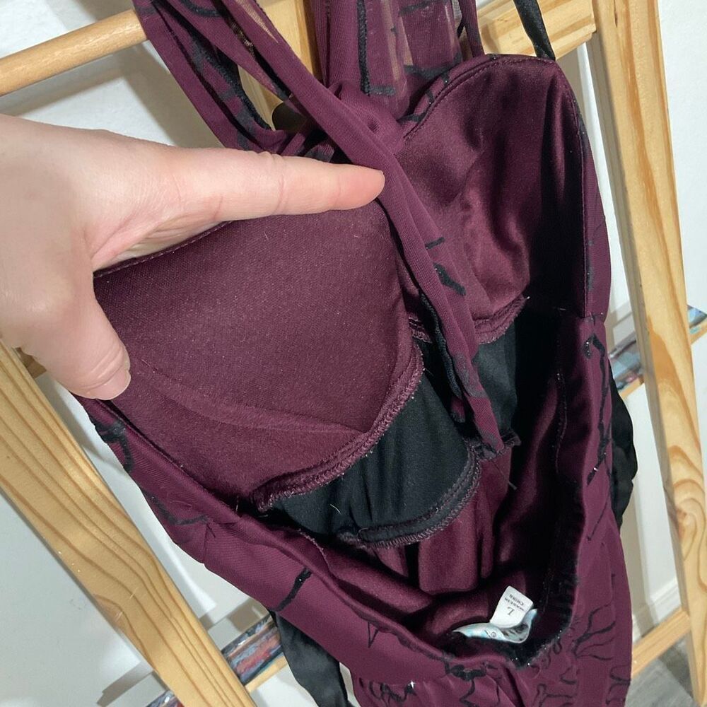Speechless halter dress, purple/Burgundy,size large - Picture 9 of 14
